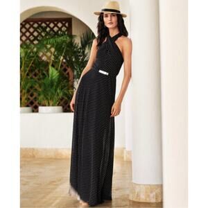 Lauren Ralph Lauren Women's Polka-Dot Halter Gown - Size 6